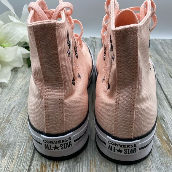 Converse Chuck Taylor All Star Butterflies Hightop Sneaker Shoes Size 7.5 - Picture 7 of 10